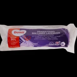 Dumil trekband vuilniszakken Lavendel 30 liter | Action NL