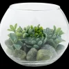 Kunst-vetplant in glazen pot | Action NL